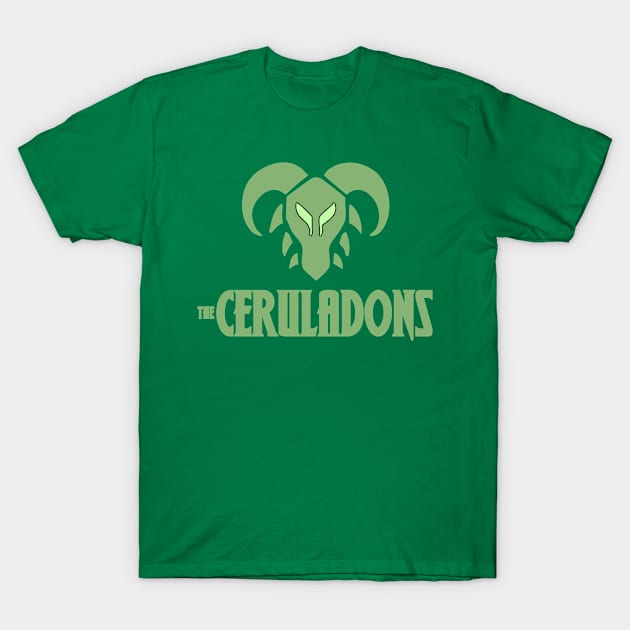 The Ceruladons Mask of the Ceebah Nahala - Green T-Shirt by Ellisbeetle